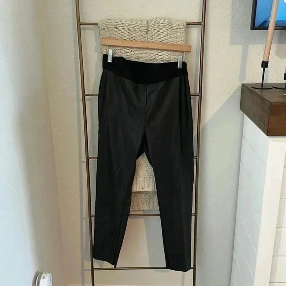 DKNY LEATHER PANTS - Picture 1 of 4
